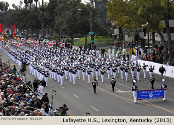 Lafayette High School Marching Band Lexington Kentucky 2013 Rose Parade