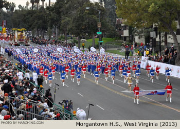 Morgantown High School Marching Band Morgantown West Virginia 2013 Rose Parade