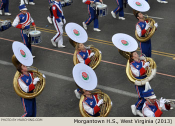 Morgantown High School Marching Band Morgantown West Virginia 2013 Rose Parade