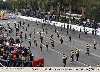 Roots of Music Marching Crusaders New Orleans Louisiana 2013 Rose Parade