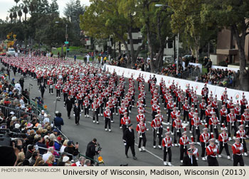 University of Wisconsin Marching Band 2013 Rose Parade