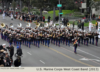 U.S. Marine Corps West Coast Composite Marching Band 2013 Rose Parade