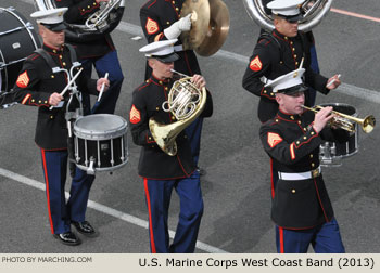 U.S. Marine Corps West Coast Composite Marching Band 2013 Rose Parade