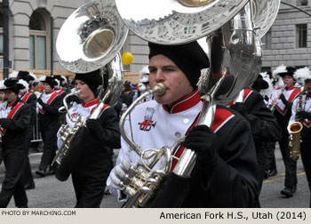 American Fork H.S. Marching Band American Fork Utah 2014 Macy's Thanksgiving Day Parade Photo