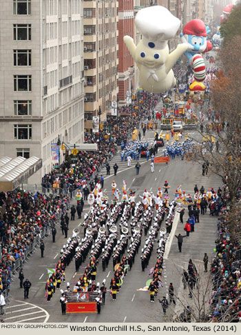 Winston Churchill H.S. Marching Band San Antonio Texas 2014 Macy's Thanksgiving Day Parade Photo