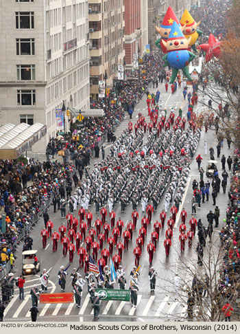 Madison Scouts Corps of Brothers Madison Wisconsin 2014 Macy's Thanksgiving Day Parade Photo