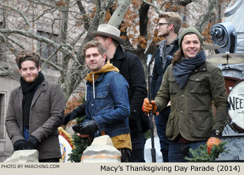 NEEDTOBREATHE 2014 Macy's Thanksgiving Day Parade Photo