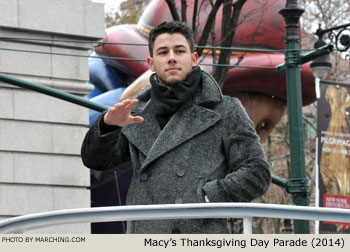 Nick Jonas 2014 Macy's Thanksgiving Day Parade Photo