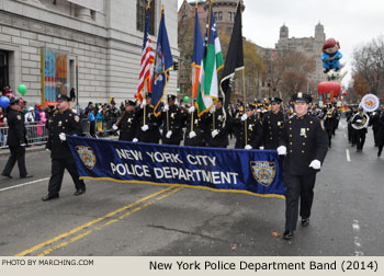 New York Police Department Band 2014 Macy's Thanksgiving Day Parade Photo