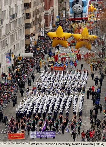 Western Carolina University Marching Band Cullowhee North Carolina 2014 Macy's Thanksgiving Day Parade Photo