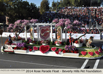 Beverly Hills Pet Care Foundation 2014 Rose Parade Float Picture