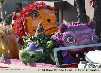 City of Alhambra 2014 Rose Parade Float Picture