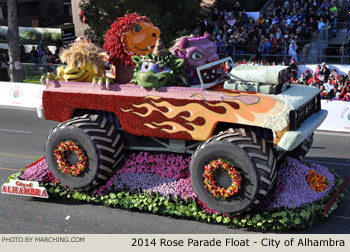 City of Alhambra 2014 Rose Parade Float Picture