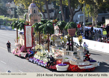 City of Beverly Hills 2014 Rose Parade Float Picture