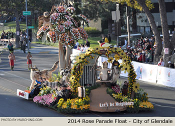 City of Glendale 2014 Rose Parade Float Picture