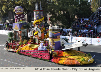 City of Los Angeles 2014 Rose Parade Float Picture