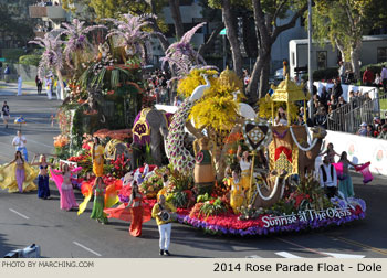 Dole Food Company 2014 Rose Parade Float Picture