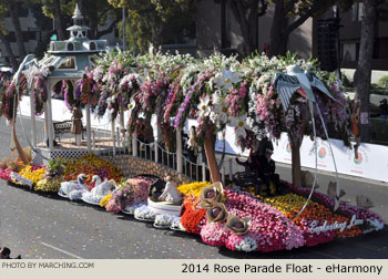 eHarmony 2014 Rose Parade Float Picture