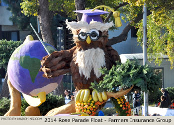 Farmers Insurance Group 2014 Rose Parade Float Picture