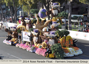 Farmers Insurance Group 2014 Rose Parade Float Picture