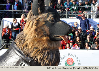 K9s4COPs 2014 Rose Parade Float Picture