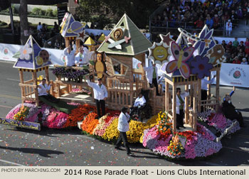 Lions Clubs International 2014 Rose Parade Float Picture