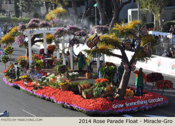 Miracle-Gro 2014 Rose Parade Float Picture