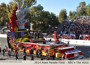 NBCs The Voice 2014 Rose Parade Float Picture