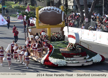 Stanford University Rose Bowl Game 2014 Rose Parade Float Picture