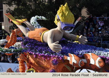 SeaWorld 2014 Rose Parade Float Picture