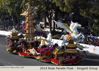 Singpoli Group 2014 Rose Parade Float Picture