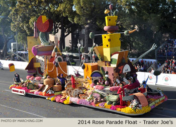 Trader Joes 2014 Rose Parade Float Picture