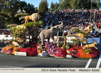 Western Asset 2014 Rose Parade Float Picture