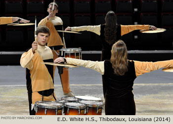 E.D. White H.S. Thibodaux Louisiana 2014 WGI Mid-South Percussion Championships Photo