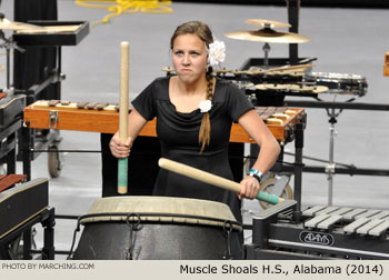 Muscle Shoals H.S. Alabama 2014 WGI Mid-South Percussion Championships Photo