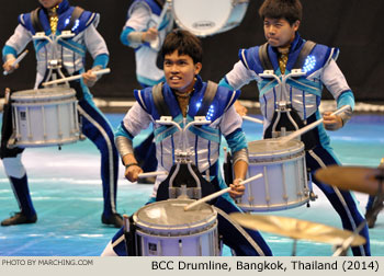 BCC Drumline Bangkok Thailand 2014 WGI World Championships Photo