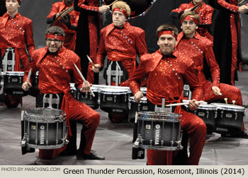 Green Thunder Percussion 2014 WGI World Championships Photo