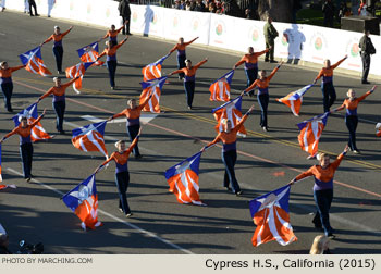 Cypress High School Centurion Imperial Brigade, Cypress, California 2015 Rose Parade