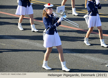 Helsingor Pigegarde - Elsinore Girls Marching Band, Denmark 2015 Rose Parade