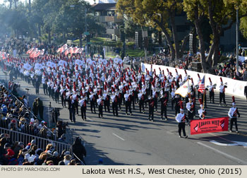 Lakota West High School Marching Firebirds, West Chester, Ohio 2015 Rose Parade