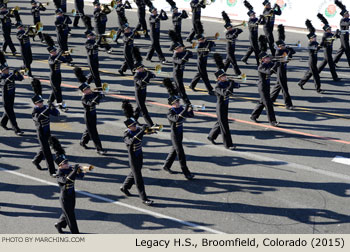 Legacy High School Lightning Marching Band, Broomfield, Colorado 2015 Rose Parade