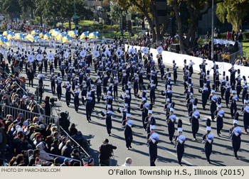 OFallon Township High School Marching Panthers, OFallon, Illinois 2015 Rose Parade