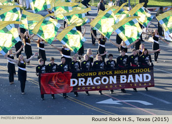 Round Rock High School Dragon Band, Round Rock, Texas 2015 Rose Parade