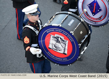 U.S. Marine Corps West Coast Composite Marching Band 2015 Rose Parade