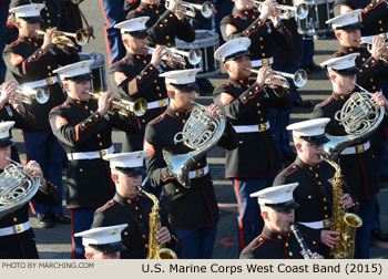 U.S. Marine Corps West Coast Composite Marching Band 2015 Rose Parade