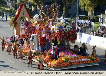 American Armenian Rose Float Association 2015 Rose Parade Float Picture