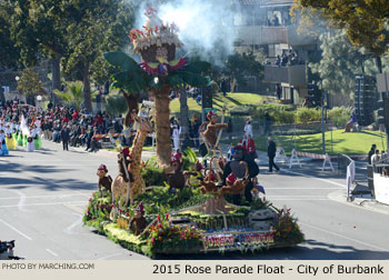 City of Burbank 2015 Rose Parade Float Picture