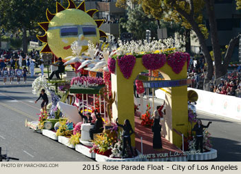 City of Los Angeles 2015 Rose Parade Float Picture