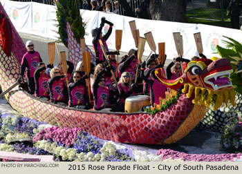 City of South Pasadena 2015 Rose Parade Float Picture