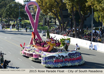 City of South Pasadena 2015 Rose Parade Float Picture